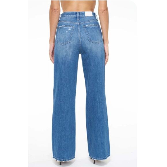 Pistola Ruby High Rise Palazzo Jean High Rise Wide Leg Stretch Women's 28 - Picture 6 of 13